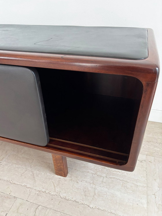 Credenza in legno e pelle, Finlandia, anni '50 – Credenze con vetrina, Scandinavian (photo 13 of 21)