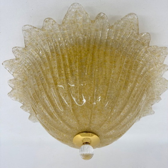 Image 1 of Plafonnier italien en verre de Murano, style années 1970