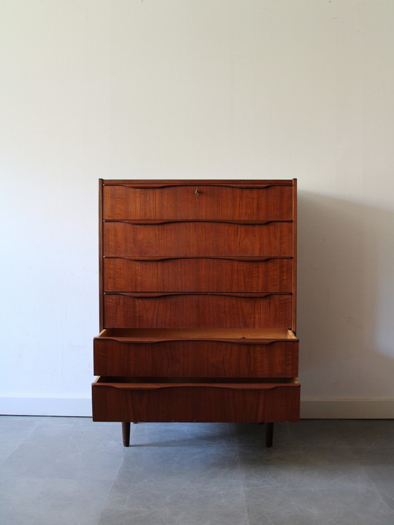 Image 1 of Vintage Deense ladekast in teak