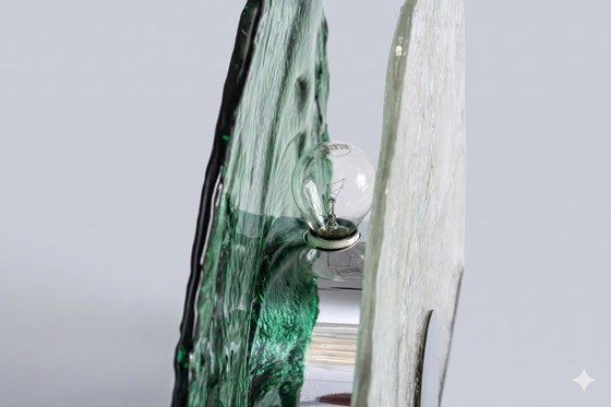 Image 1 of Luigi Massoni - "Albero" Table Lamp - Murano Pulegoso Glass - 1970s
