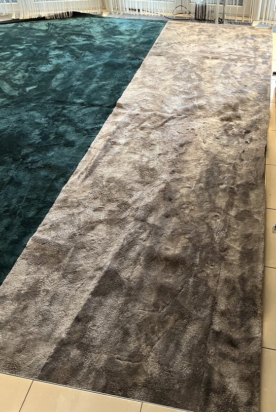 Image 1 of Tapis design Minotti « Dibbets Flag - Titanium » (4,45 x 6,75)