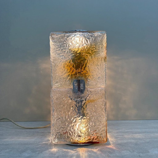 Murano Glass Table Lamp by Toni Zuccheri for Mazzega, 1970s
