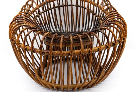 Image 1 of Fauteuil van rotan en bamboe van Janine Abraham & Dirk Jan Rol, jaren 50