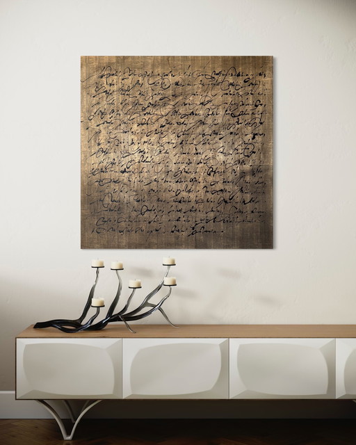 Robert Detheux - Large abstract painting from 1985