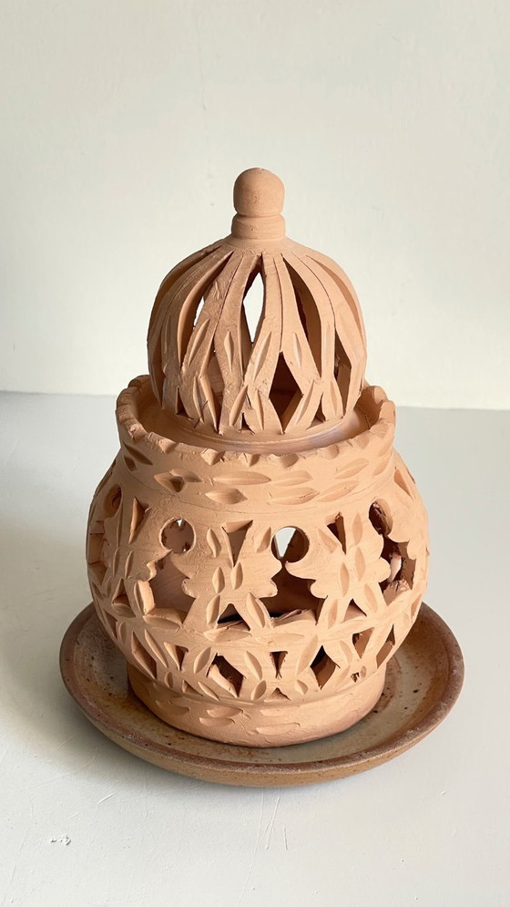 Image 1 of Handmade Terracotta Tealight Candle Holder