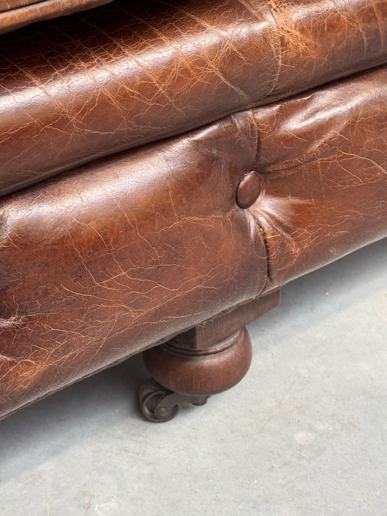 Image 1 of Leather Seat With Buttons