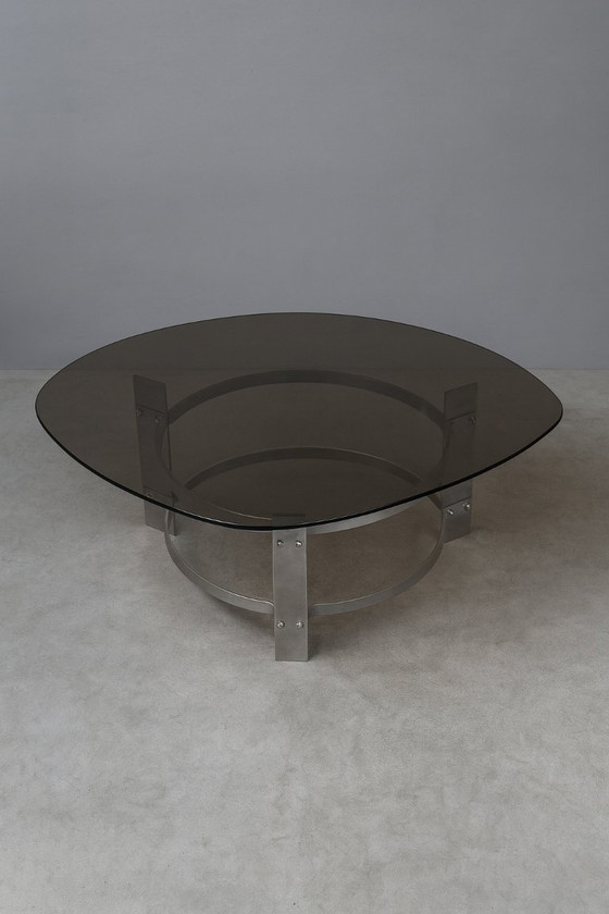 Image 1 of Francois Monnet - Space Age/Brutalistische salontafel