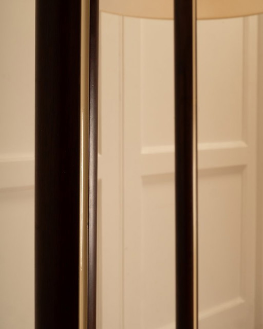 Lampadaires bois & laque - France 1960s