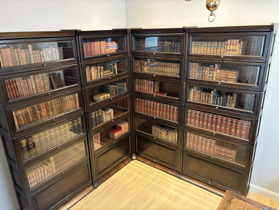 Corner Bookcase Model Globe Wernicke – Glass, Wood (photo 3 of 15)