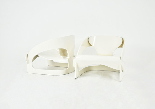 Model 4801 fauteuil van Joe Colombo voor Kartell, jaren 1960, set van 2
