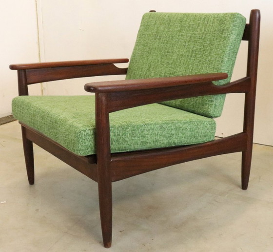 Image 1 of Vintage fauteuil stoel nieuw gestoffeerd 'Rozendaal' 