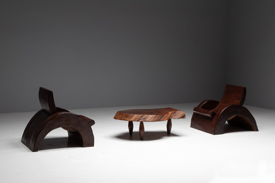 Image 1 of Chaises longues et table basse de José Zanine Caldas, Brésil, 1970S