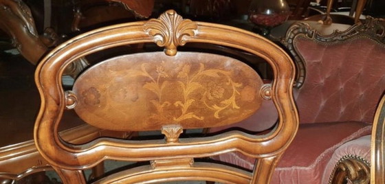 Image 1 of 4 Italianoanse barok eetkamer stoelen 
