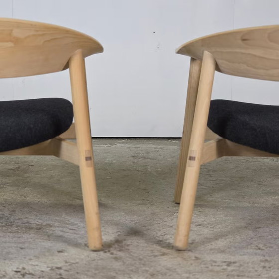 Henrik Bonnelycke, modèle # 102 Lounge Chair Design Danois, Fauteuils, Bois, Noir (photo 4 sur 17)
