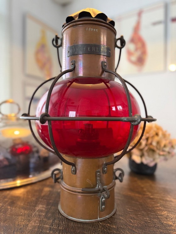 Image 1 of Antique emergency signal lantern from 1956 Royal Holland Lloyd