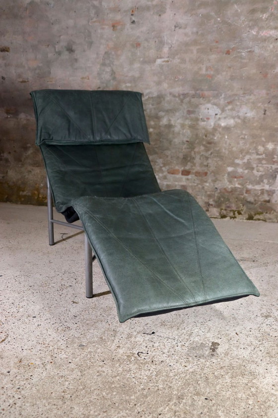 Image 1 of IKEA Skye Sessel aus grün gegerbtem Leder - Tord Björklund