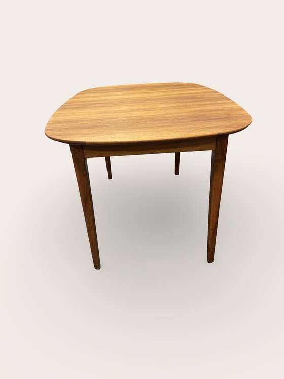 Image 1 of Extendable oval dining table - teak/walnut - A.A. Patijn for Zijlstra, 1950s