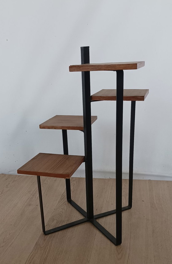 Sixties Plant Table – Metal, Wood (photo 7 of 10)