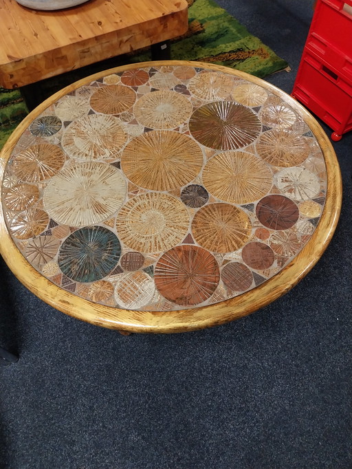 1x Table basse danoise 1963 par Tue Poulsen pour Haslev Danemark