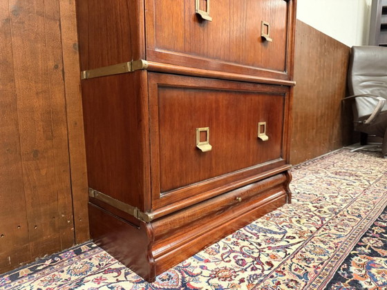 Cassettiera Originale Globe Wernicke – Mobili archivio, Legno, Ottone (photo 6 of 10)