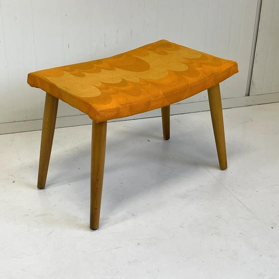 Image 1 of Vintage retro seventies footstool footstool stool