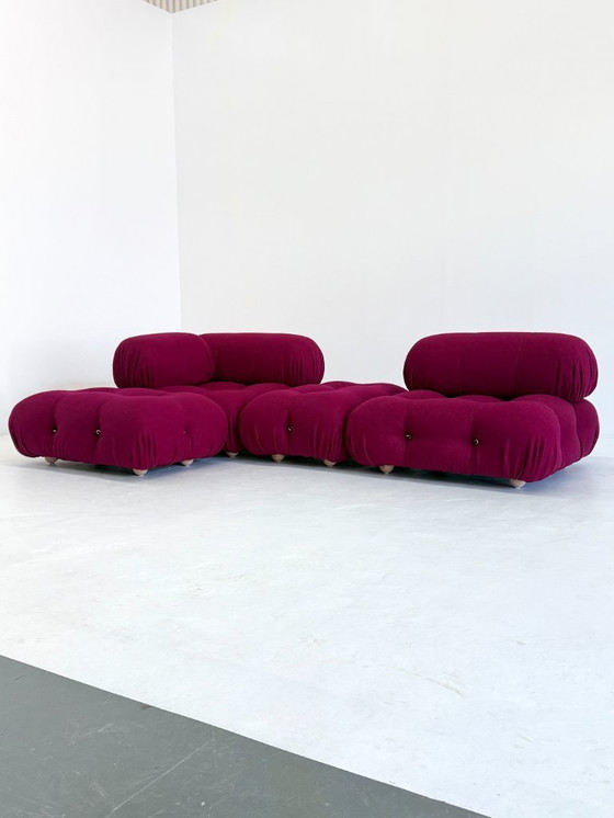 Image 1 of Camaleonda Modular Sofa in Bordeaux/Fuchsia Par Mario Bellini pour B&B Italia
