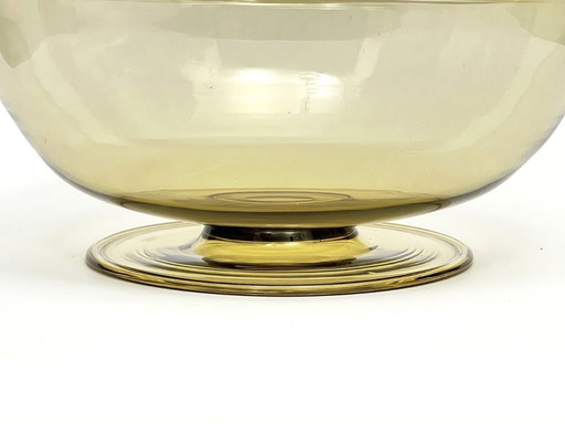 Bol en verre de Murano des années 1930, attribuable à Vittorio Zecchin pour Cappellin & Venini.