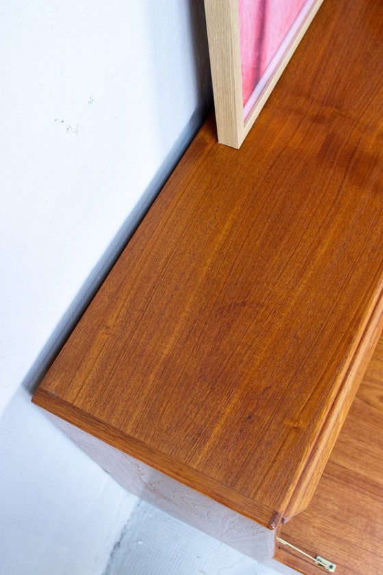Image 1 of Scrivania da segretaria vintage in teak Erling Torvits, scrivania da scrittura danese