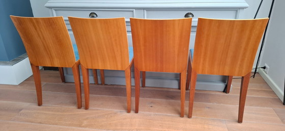 Image 1 of 4 sedie Arco Flex con Alcantara - Design olandese - Vintage