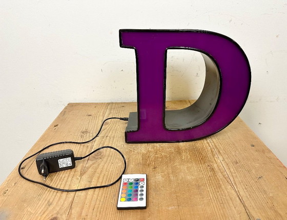 Image 1 of Vintage Illuminated Letter D, 1980s