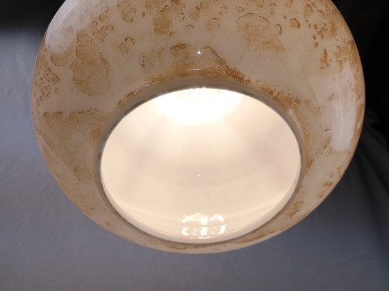 Image 1 of Lampada a sospensione vintage in vetro di Murano di Carlo Nason per Mazzega, 1950-1960