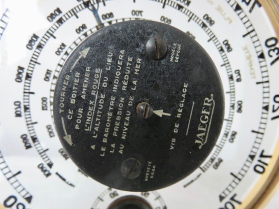 Jaeger, Thermometer, Barometer, Skeleton, 7.A.B, Meteorological Station, 1960 – Decorative Objects, Glass (photo 10 of 12)