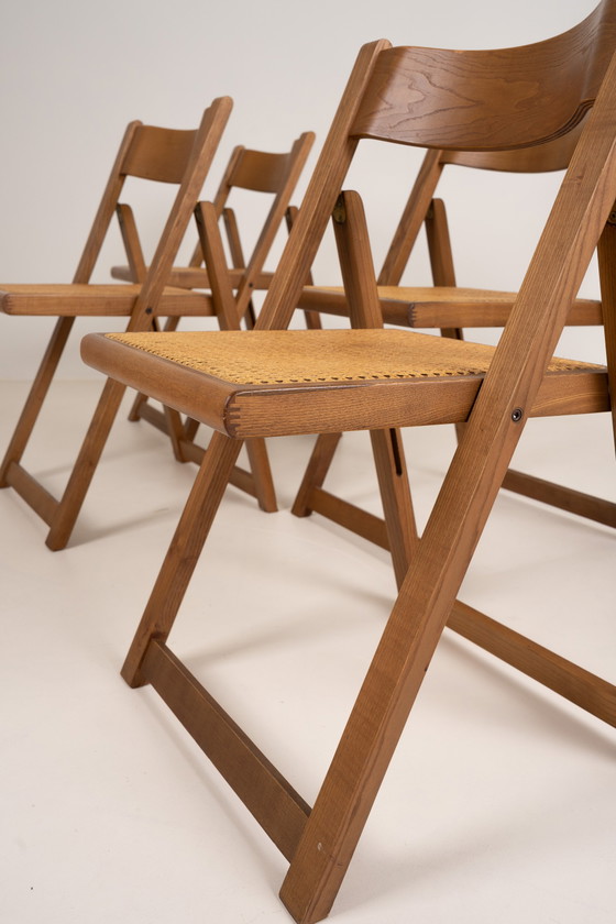 Image 1 of Set of Four Folding Dining Chairs