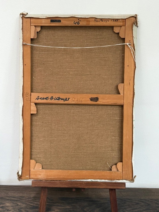 Image 1 of Óleo sobre lienzo pintura antigua