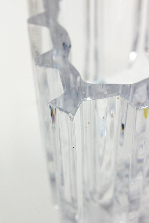 70's German Nachtmann crystal ice cube vase