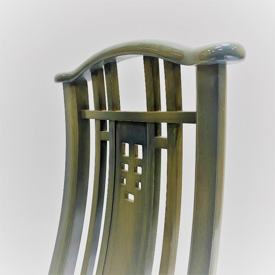 Image 1 of Chaises de salle à manger Giorgetti, design italien Umberto Asnago