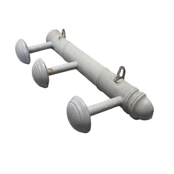 Image 1 of Brocante graue Garderobe aus Holz