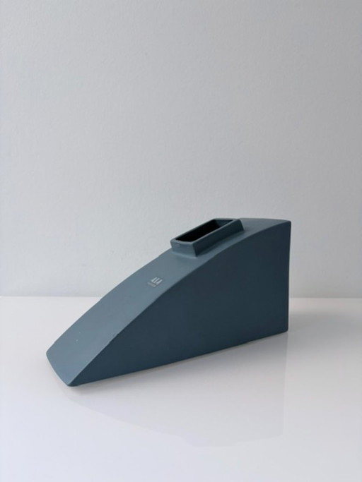 ASA Selection design vase grey-blue Memphis style