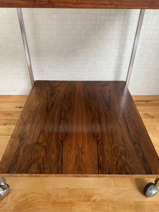 Image 1 of Vintage trolley / side table rosewood