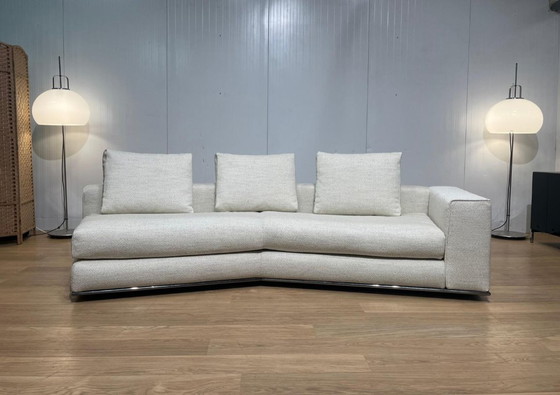 Image 1 of Fauteuil d'angle Minotti Hamilton + repose-pieds, neuf et rembourré