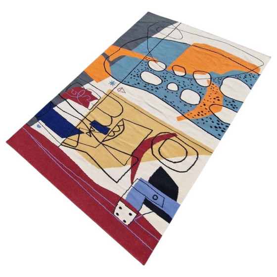 Le Corbusier UNESCO 1962 Handgewebter Wandteppich | Textilkunst | 200 × 300 cm (79 × 118 Zoll) (photo 7 of 13)