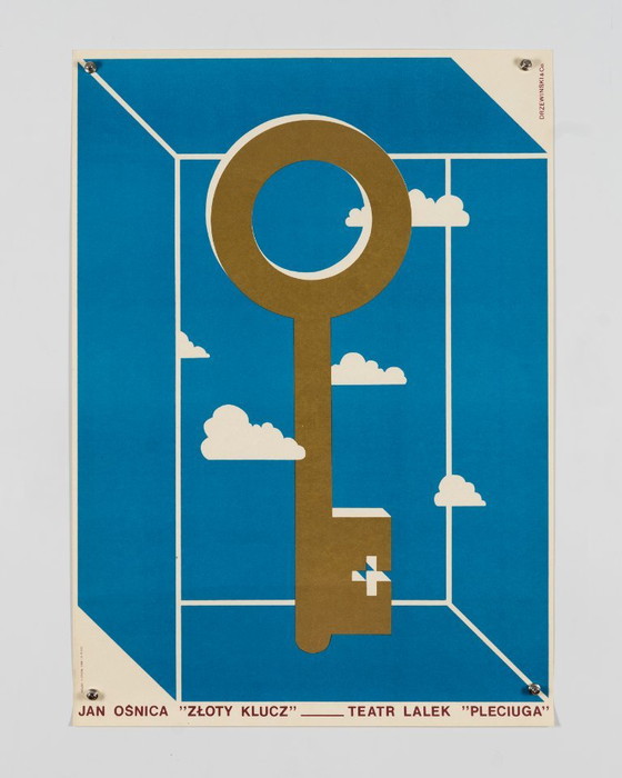 Zloty Klucz Teatr Lalek – Anni '80 – Poster teatrale vintage originale di Jan Osnica – Scuola polacca di (photo 3 of 8)