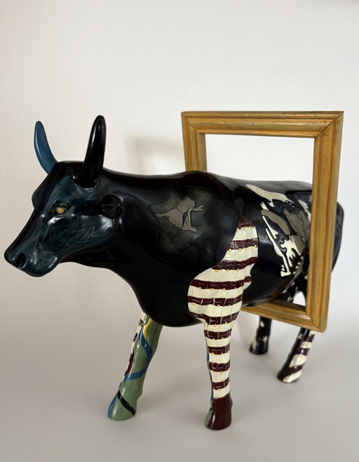 Mooseum Lover, by Jody Silver Schwarz, Cow parade 2004. 