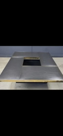 Mesa de centro con bar oculto de Belgochrom, años 70