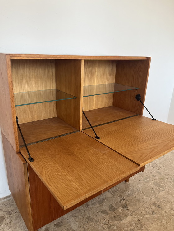 Image 1 of Vintage ladekast van teak en eikenhout