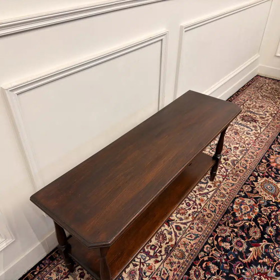 Antieke Franse 19e-eeuwse Draperie Tafel, Bijzettafels, Hout, Klassiek (foto 9 van 10)
