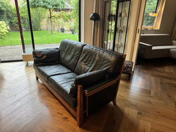 Authentisches Design Schuitema 2 Sitzer Ledersofa - Unbeschädigt - – 2 Sitzer Sofas, Wood, Leather (photo 16 of 18)