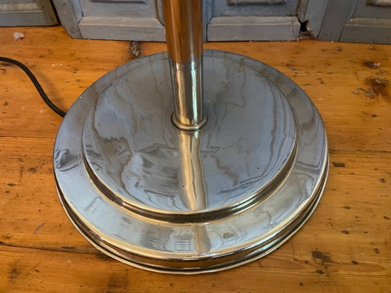 Stehleuchte Uplight Art Deco 1930 Chrom, Stehleuchten, Silber (Foto 6 von 10)