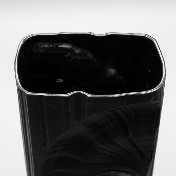 Image 1 of Martin Freyer Rosenthal Studio Line Brutalist Bisque Porcelaine Noire Vase Duo