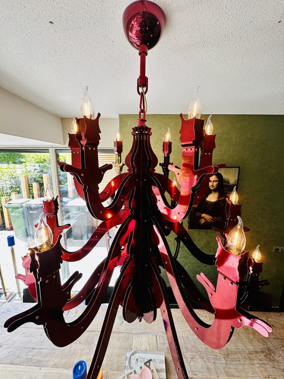 Image 1 of Lampadario XL di marca van Egmond barocco Nightwatch edizione speciale!